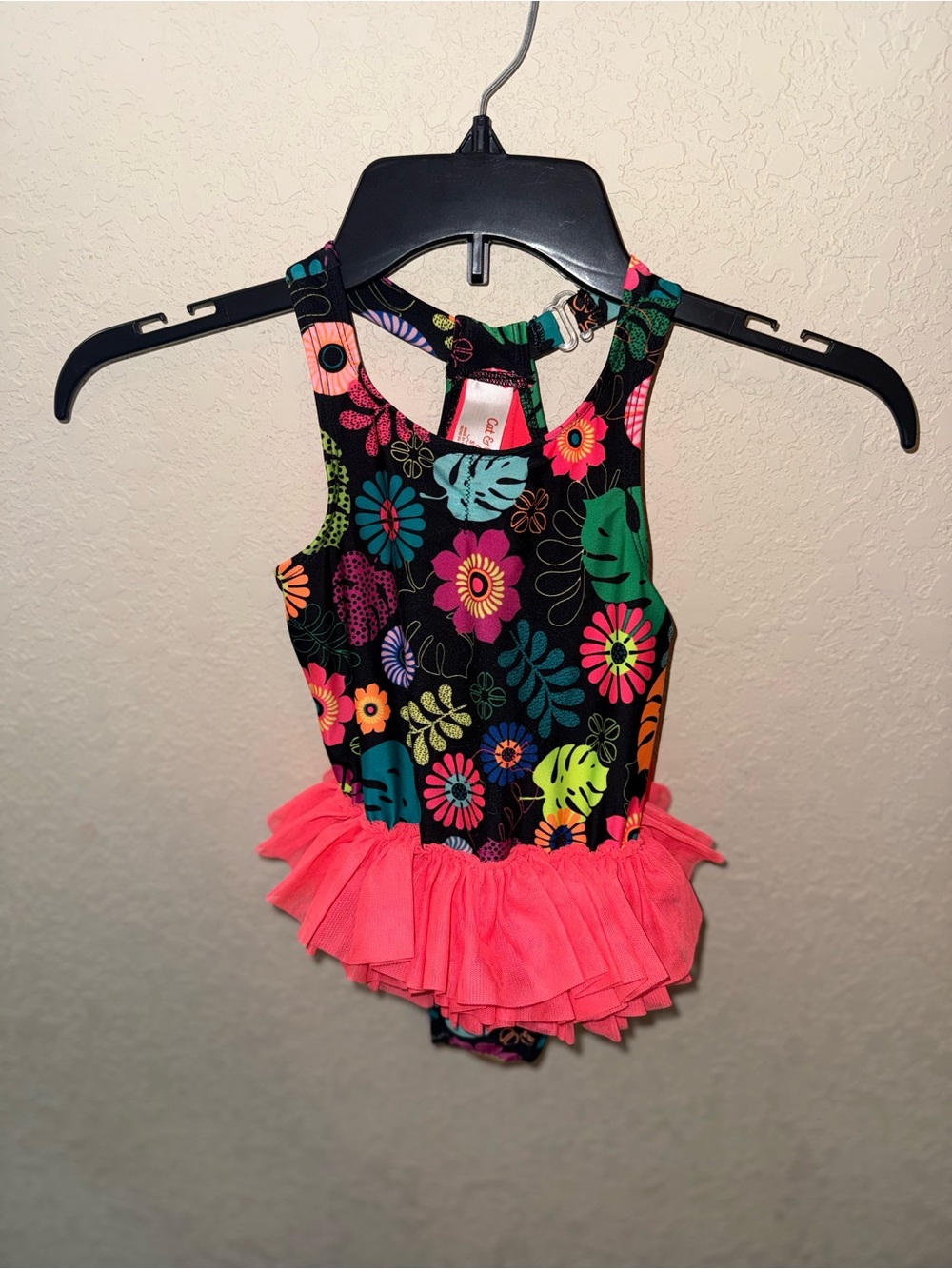Toddler Cat & Jack floral one piece swimsuit